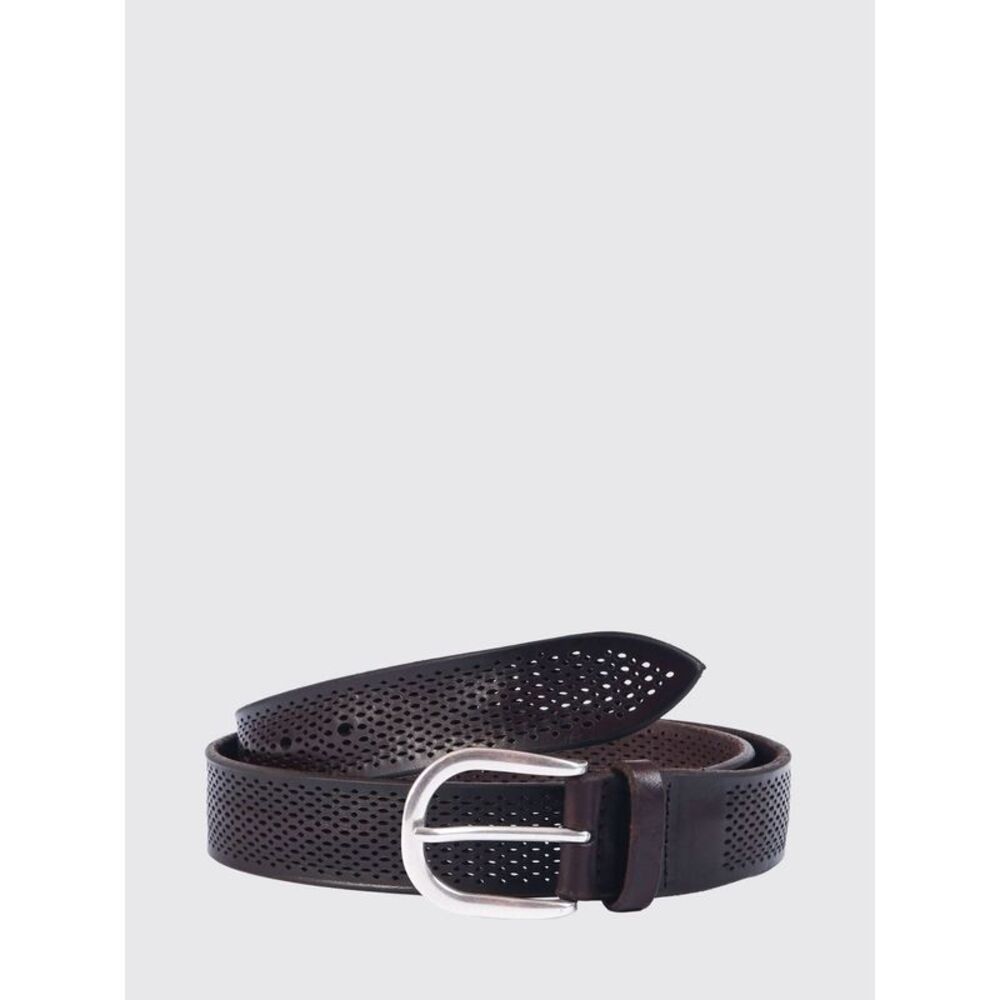 Orciani Men Perforated Leather Belt Orciani